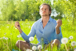 mann beim entspannen